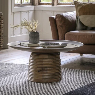 Knees Sovo Mango Wood Coffee Table - Natural