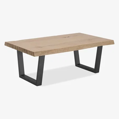 Knees Wolfe Oak Coffee Table - White Oil