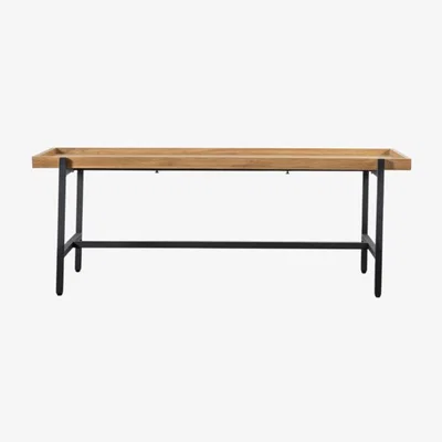 Knees Zakros 6cm Rectangle Wood Veneer Coffee Table - Natural