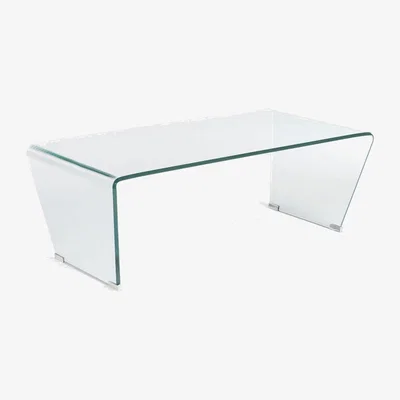 Kave Home Burano glass coffee table 120 x 60 cm