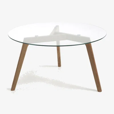 Kave Home Glass Kirb coffee table Ø 90 cm