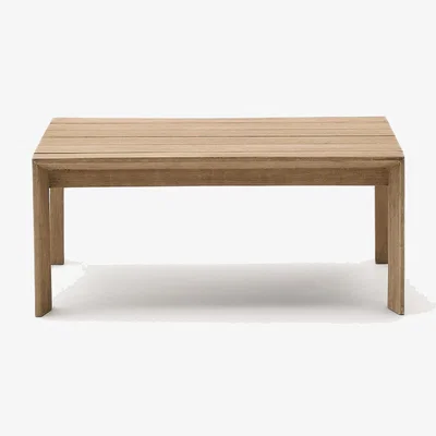 Kave Home Ambra coffee table in solid acacia wood with light finish 82.5 x 82.5cm FSC 100%