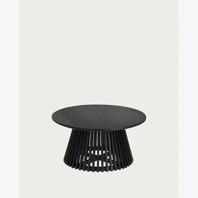 Kave Home Jeanette Ø 80 cm black coffee table