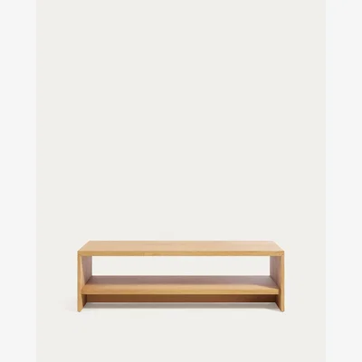 Kave Home Abilen oak wood veneer coffee table 120 x 60 FSC 100%
