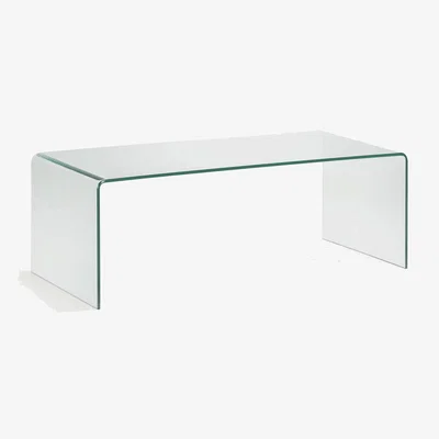 Kave Home Burano glass coffee table 110 x 50 cm