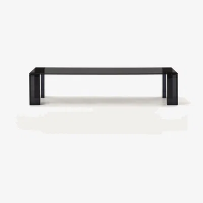 Kave Home Adularia dark-grey, tempered-glass coffee table, 140 x 60 cm