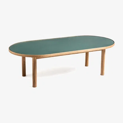La Redoute Evergreen Oak & Glass Coffee Table
