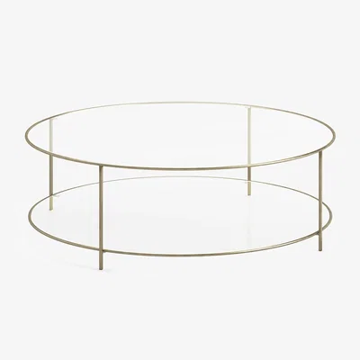 La Redoute Sybil Tempered Glass Round Coffee Table