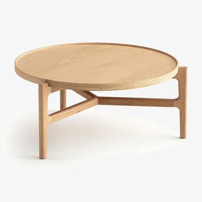 La Redoute Alyasa 74cm Diameter Oak Coffee Table