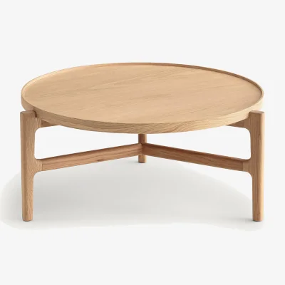 La Redoute Alyasa Coffee Table in Oak Veneer Diameter 94cm