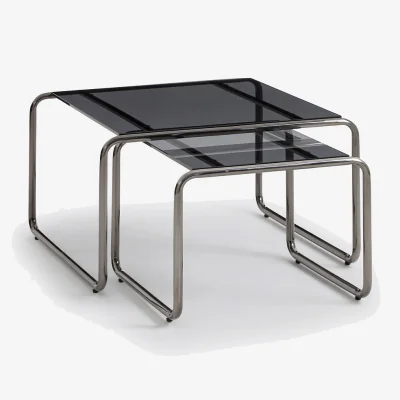La Redoute Set of 2 Neso Tempered Glass Coffee Tables