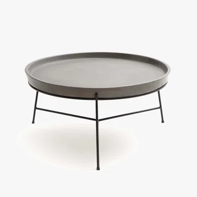 La Redoute ADEMOLA Cement & Metal Outdoor Coffee Table