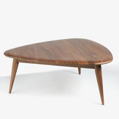 La Redoute Théoleine Small Retro-Style Coffee Table in Solid Walnut