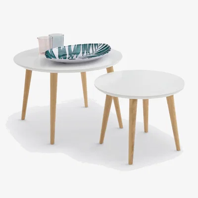 La Redoute Set of 2 Jimi Semi-Nesting Coffee Tables