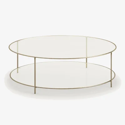 La Redoute Sybil Tempered Glass Round Coffee Table