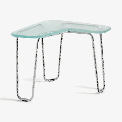 La Redoute Oasis Coffee Table in Glass and Iron, H40cm