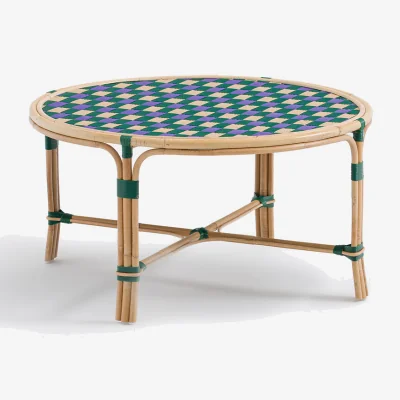 La Redoute Bianca Rattan and Woven Resin Coffee Table