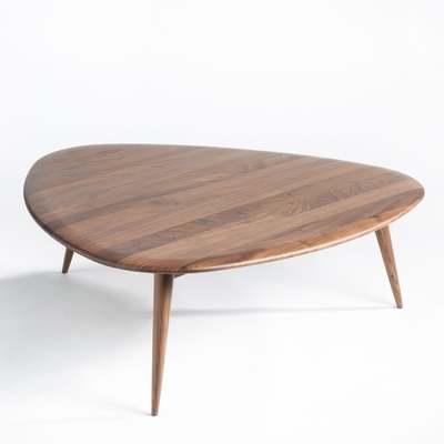 La Redoute Théoleine Large Retro-Style Coffee Table in Solid Walnut