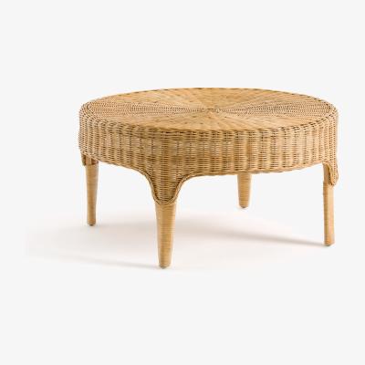 La Redoute Loama Round Woven Rattan Coffee Table