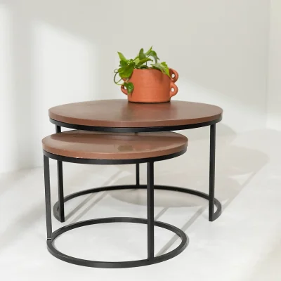 La Redoute Recycled Brick Nesting Coffee Tables