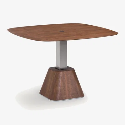 La Redoute Alteza Square Walnut Raisable Coffee Table