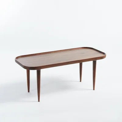 La Redoute Magosia Small Solid Walnut Coffee Table