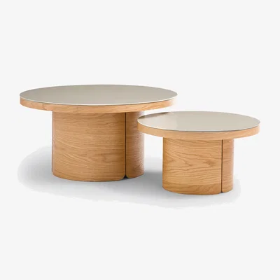 La Redoute Set of 2 Natesse Semi-Nesting Coffee Tables