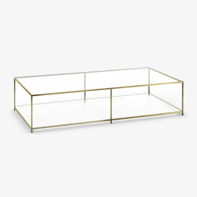 La Redoute Sybil Rectangular Coffee Table in Tempered Glass