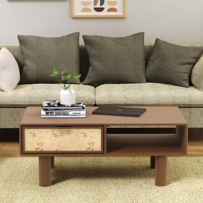 La Redoute Umber Burl & Mango Wood Coffee Table