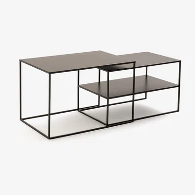 La Redoute Hiba Set of 2 Steel Nesting Coffee Tables