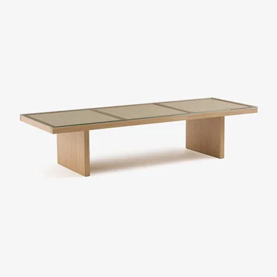 La Redoute Arty Oak and Cane Coffee Table