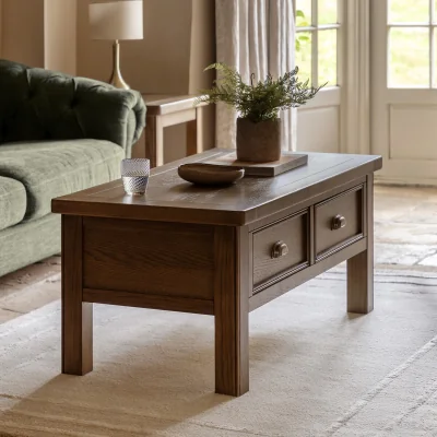 La Redoute Toledo Oak 2 Drawer Coffee Table