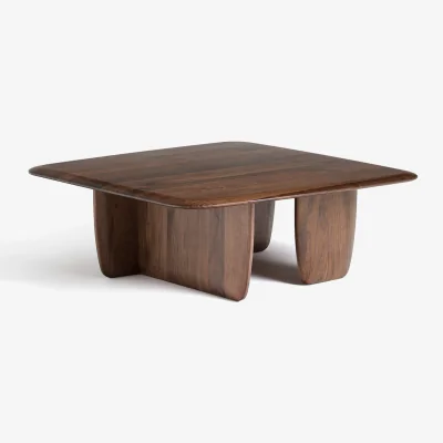 La Redoute Iloss Large Solid Walnut Coffee Table