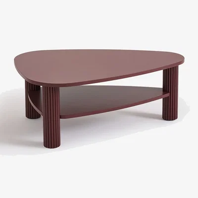 La Redoute Cliff Oak Veneer and Solid Pine Two-Tier Coffee Table
