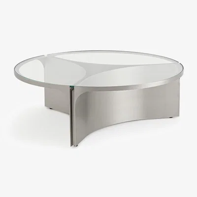 La Redoute Gira Small Glass and Metal Coffee Table