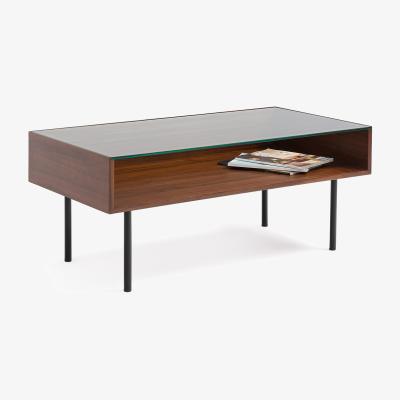 La Redoute Watford Walnut Veneer Display Coffee Table