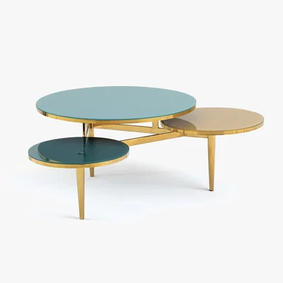 La Redoute Ruben Tempered Glass Triple Coffee Table