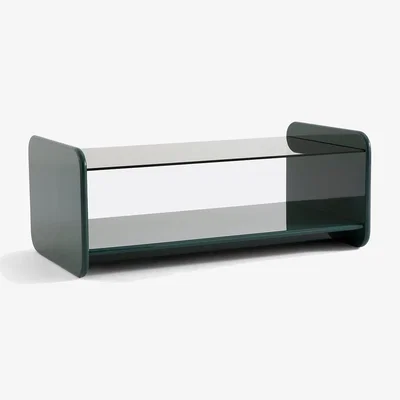 La Redoute Ericson Coffee Table in Lacquer and Tempered Glass