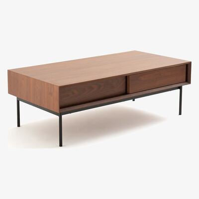 La Redoute Noyeto Walnut Storage Coffee Table