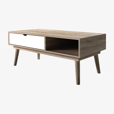 La Redoute Scandi Style Coffee Table with Single Drawer