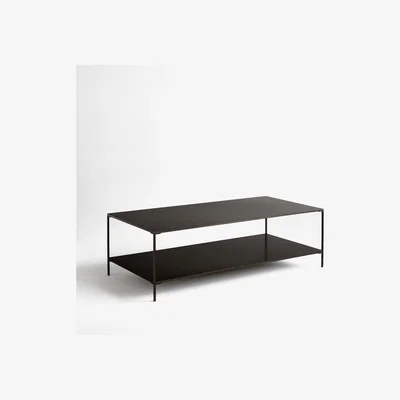 La Redoute Yram Two-Tier Rectangular Coffee Table in Metal