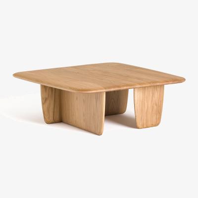 La Redoute Iloss Large Curved Solid Oak Coffee Table
