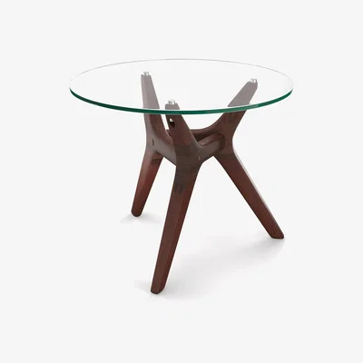 La Redoute Maricielo Walnut & Glass Coffee Table