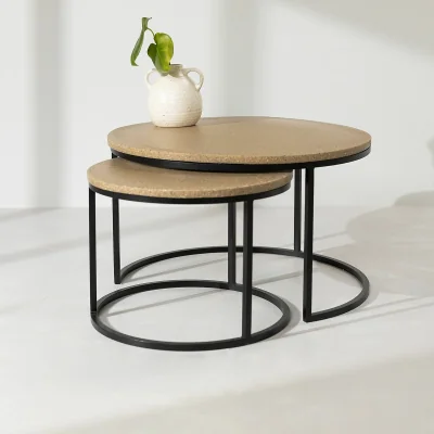 La Redoute Recycled Oyster Shell Nesting Coffee Tables