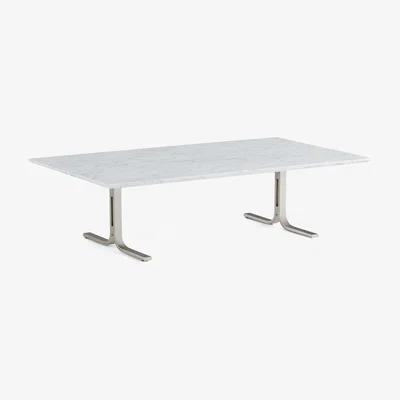 La Redoute Belno Marble and Metal Rectangular Coffee Table