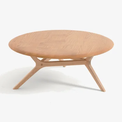La Redoute Maricielo Solid Oak 90cm Diameter Coffee Table