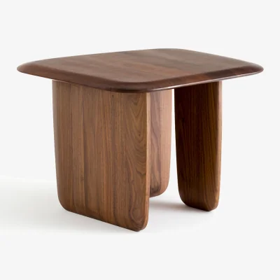 La Redoute Iloss Small Solid Walnut Coffee Table