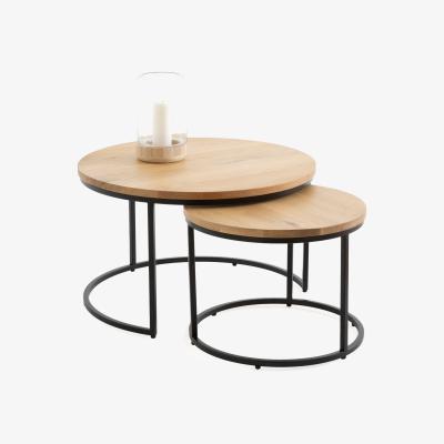 La Redoute Set of 2 Vova Oak Nesting Coffee Tables