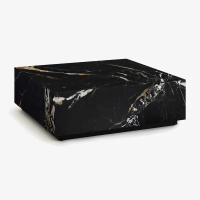 La Redoute Alcana Marble-Effect Ceramic Square Coffee Table