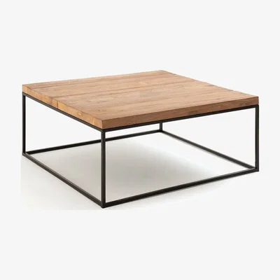 La Redoute Orma Square Coffee Table with Recycled Elm Top